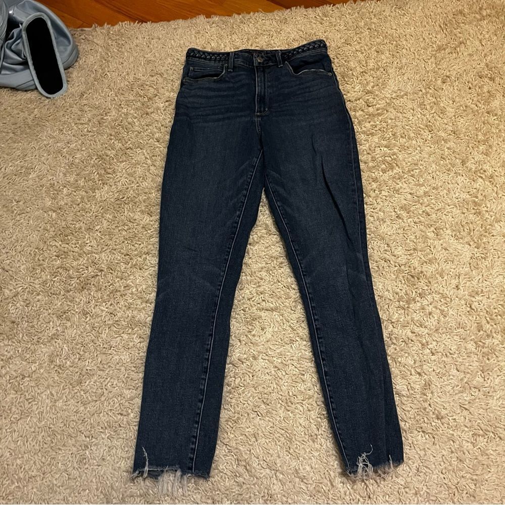 abercrombie and fitch curve love high rise super skinny ankle jeans size 6L
